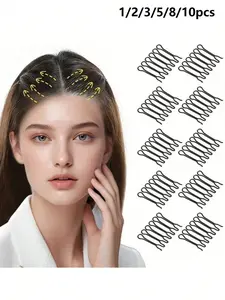 Invisible Hair Finishing Fixed Comb, Mini Bangs Bracket Styling Tool ， U-Shaped Hair Clip, Hair Accessories, Broken Hair Finisher Ornament Hair Clip Top Clip Back Of Head Invisible Bangs Fixed Insert Comb Anti