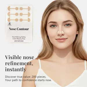 200 Pieces Large Capacity Beauty Tech Gentle Invisible Facial Lifting Patches, Non-Invasive Nose Shaping & Unobstructed Air Flow