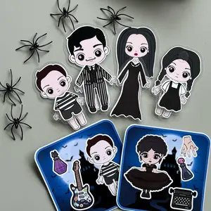 Halloween activity book , Wednesday busy book, educational paper dress up dolls, toddler paper doll house, lulu printable paper dolls