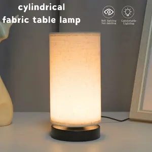 Elegant Nordic Vintage Table Lamp, USB Powered Warm Light Fabric Lighting, Modern Design for Bedroom Living Room Office Birthday Holiday Gift, Modern Mood Lighting, Decorative Lamp, Table Bedside Lamp, Modern Nightstand Lamps, Bedroom Decor Lamp