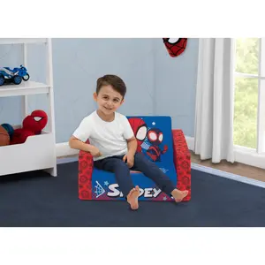 Marvel Spidey and His Amazing Friends Cozee Flip-Out Chair - 2-in-1 Convertible Chair to Lounger for Kids