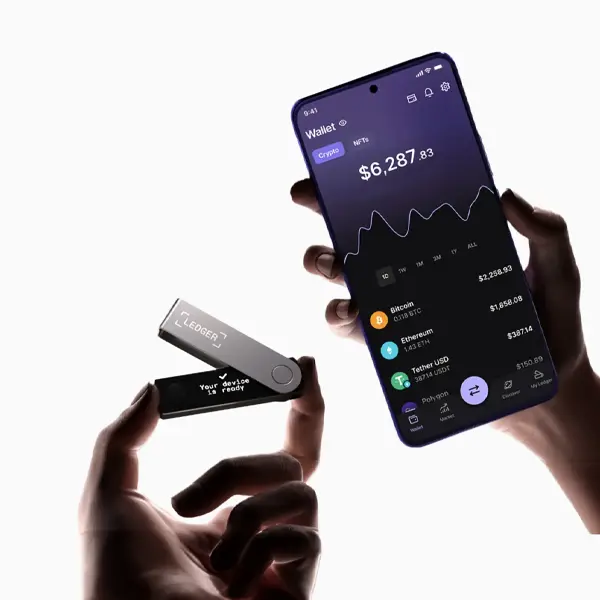 \Ledger NanoX The original French hardware wallet supports Bitcoin and Ethereum, and is lightweight and portable through Bluetooth connection