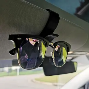 Yutelme 2-Pack USA-Made 3D Printed Visor Clip, Car Organization Supplies, EV Model 3 & Model Y Car Accessories, Sunglasses & Parking Ticket Secure Holder