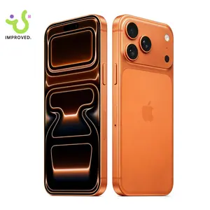 Refurbished iPhone 17 Pro Max 1TB Orange (Unlocked) - Excellent condition, 6.9″ all-screen, supports any carriers, like-new performance, 1-Year Warranty by JunQ Trading