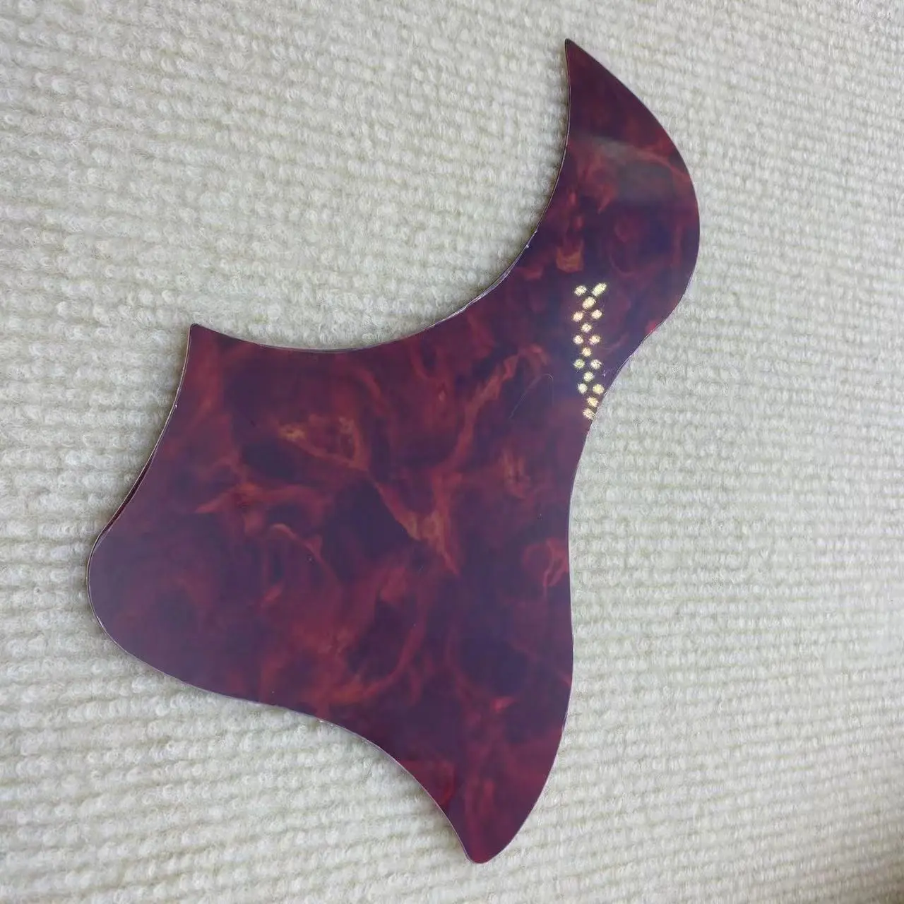 Red Tortoise Acoustic Guitar Pickguard Self Adhesive Scratch Plate Protector Acoustic Guitar Accessory