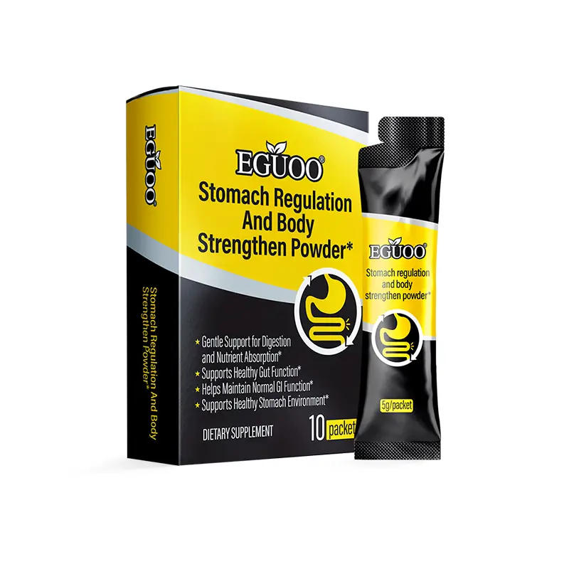 EGUOO Stomach Regulation And Body Strengthen Powder - 10 Packets Daily Supplement Pack Bloat Relief Supplement