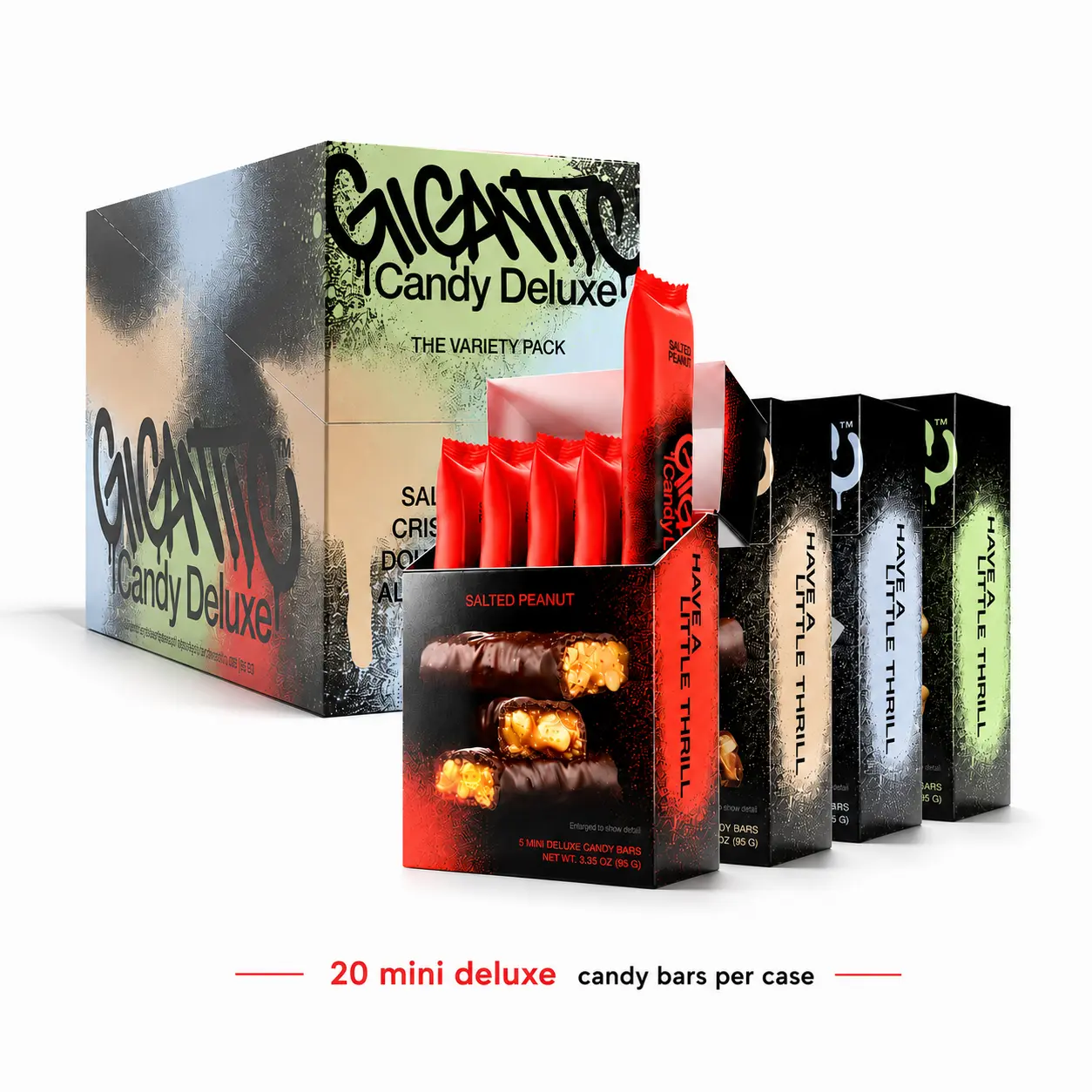 Variety Pack Dark Chocolate Mini Candy Bars (20 Count) – Candy Deluxe by Gigantic