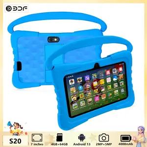 7-Inch Android Learning Entertainment Tablet with Education Software, USB Charging, Quad-Core Processor, 4GB RAM, HD IPS Display, Parental Lock, Dual Cameras