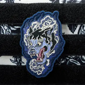 Buried In Ink Traditional Wolf Patch