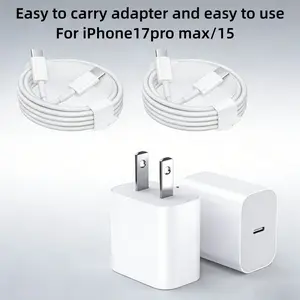 Fast Charging Adapter USB Compatible with iPhone 17/16/15 Smartphone, Portable Durable Design, Efficient Power Transfer Solution