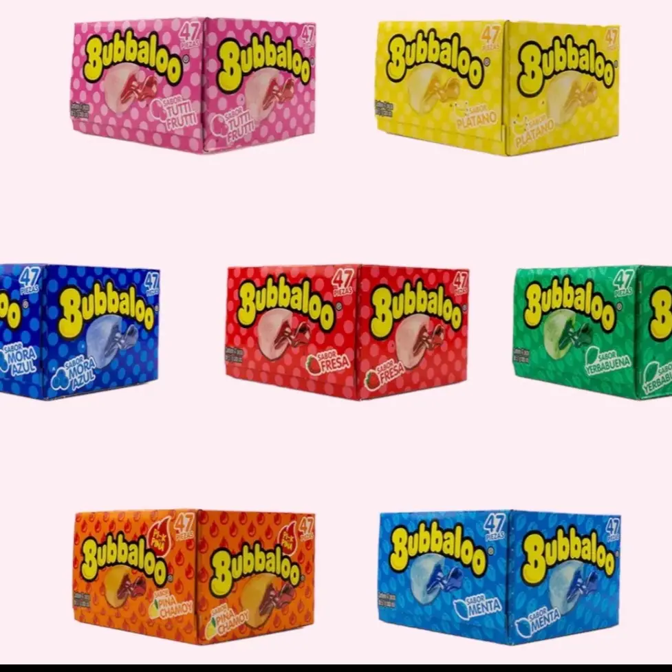 Bubbaloo Gum (Bubblegum) -47pz/box Bubbaloo Gum (Bubblegum) -47pz/box