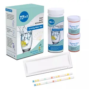 100-Pack Home Water Quality Test Kit, 17-In-1 Comprehensive Testing, 16 Core Parameters & 2 Bacterial Tests, Easy-To-Use, Clear Results