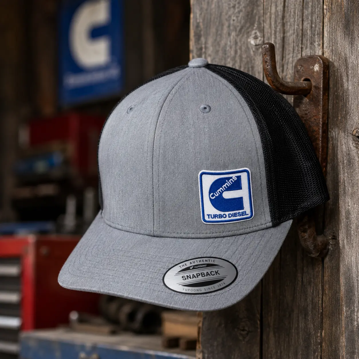 CUMMINS TURBO DIESEL Patch Trucker Hat Embroidered Retro Hat Trucker Hat Many Colors Snapback Hat and Adjustable Fit for Men and Women