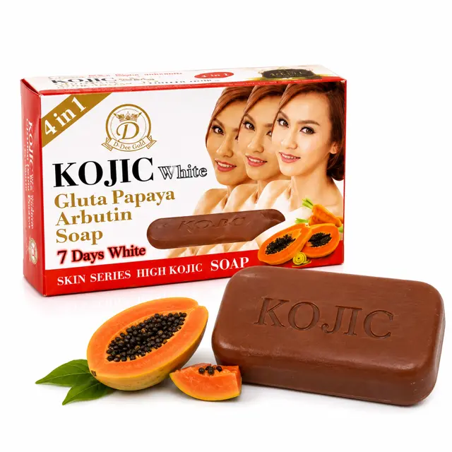 KOJIC White Gluta Papaya Arbutin Soap for Face & Body 160g
