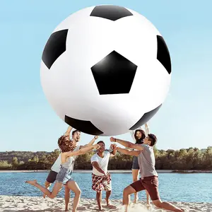 Large 50 Inch Inflatable Giant Soccer Ball, Beach Sports Toy, Pool Party Decoration, Super Large Sand Toy, Water Sport Game, Swimming Pool Ball