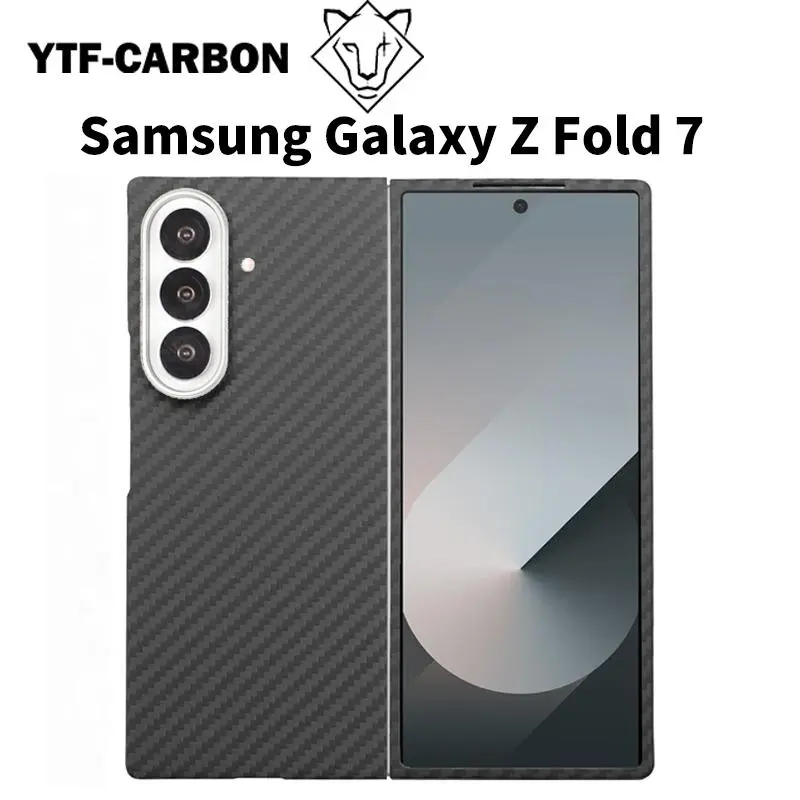 Fin YTF Carbon for SAMSUNG Galaxy Z fold7 phone cover Galaxy Z fold6 Kevlar Carbon fiber Protective case Z fold5 Mobile phone shell