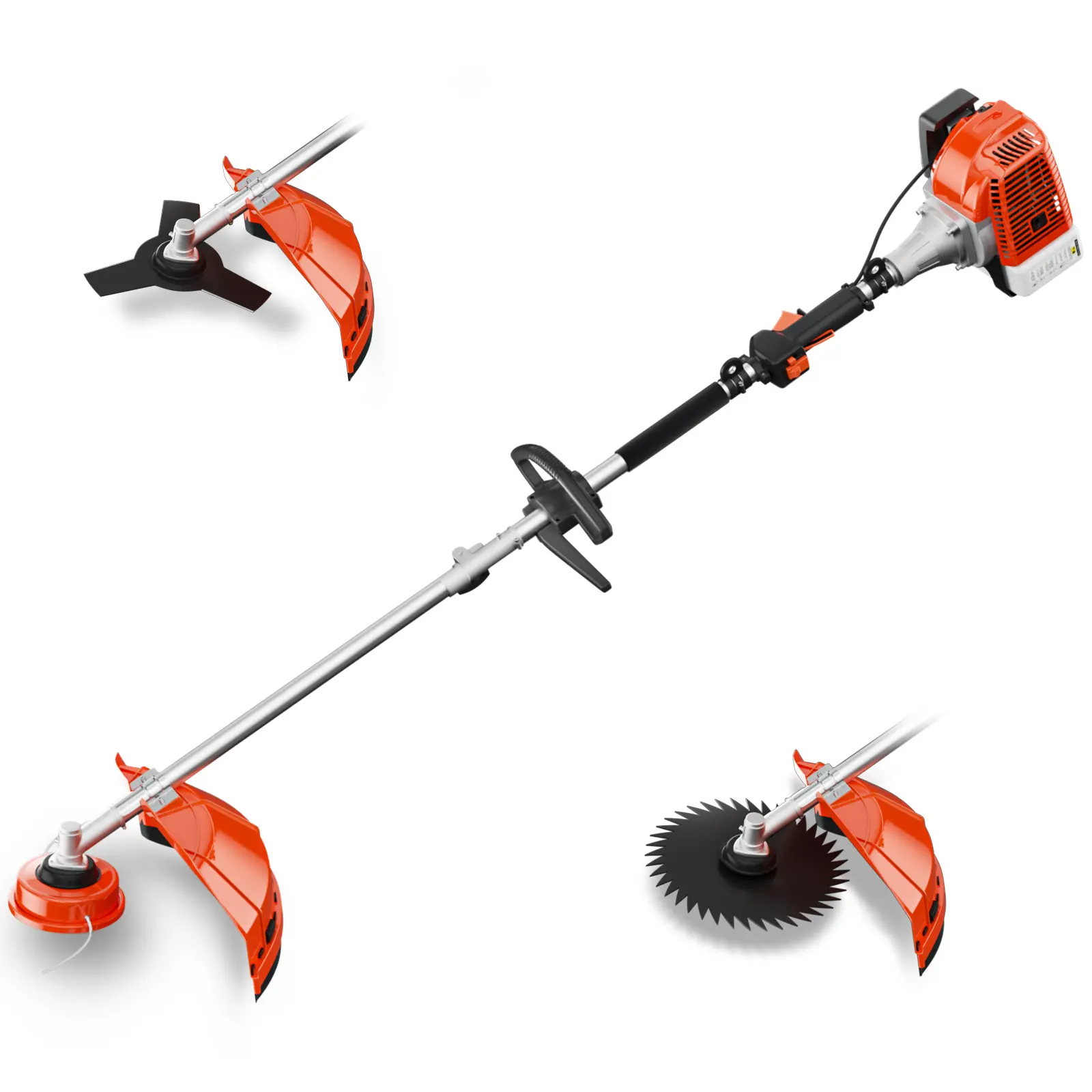 62cc Gas Powered Weed Eater String Trimmer, Gas Weed Wacker, Powerful 2 Stroke Yard Tool,Quick Start Grass Cutter for Home Garden Lawn Trimming