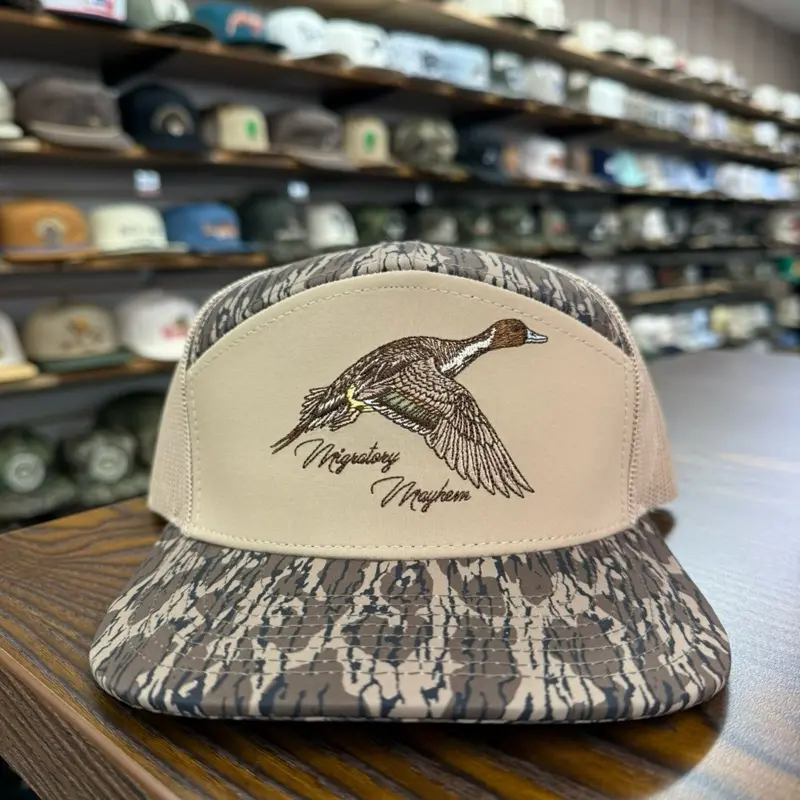The Pintail 7 Panel Hat - Timber Camo