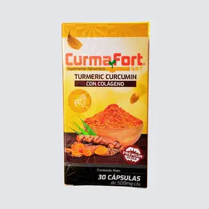 CurmaFort Turmeric Curcumin with Collagen Joint & Muscle Relief 30 Capsules