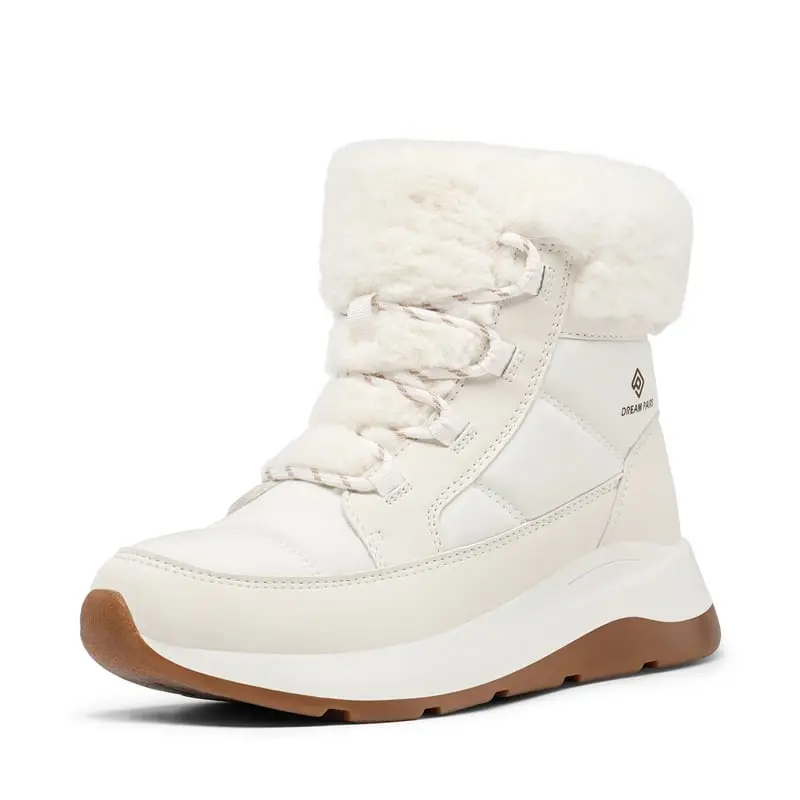 Women's Winter Ankle Boots with Faux Fur Lining & Slip-resistant Sole