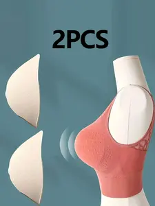 Women's Push Up Bra Insert, 2 Counts/set Soft Comfortable Breathable Bra Insert, Lingerie Accessories for Daily Wear