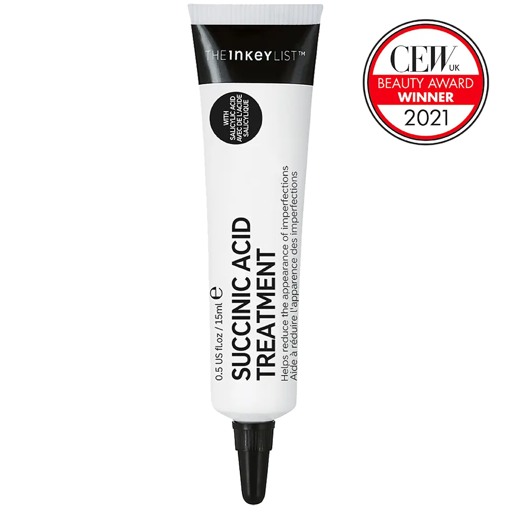 The INKEY List Succinic Acid Acne Treatment - Reduces Blemishes & Oil Levels Cream Skincare Salicylic Clear
