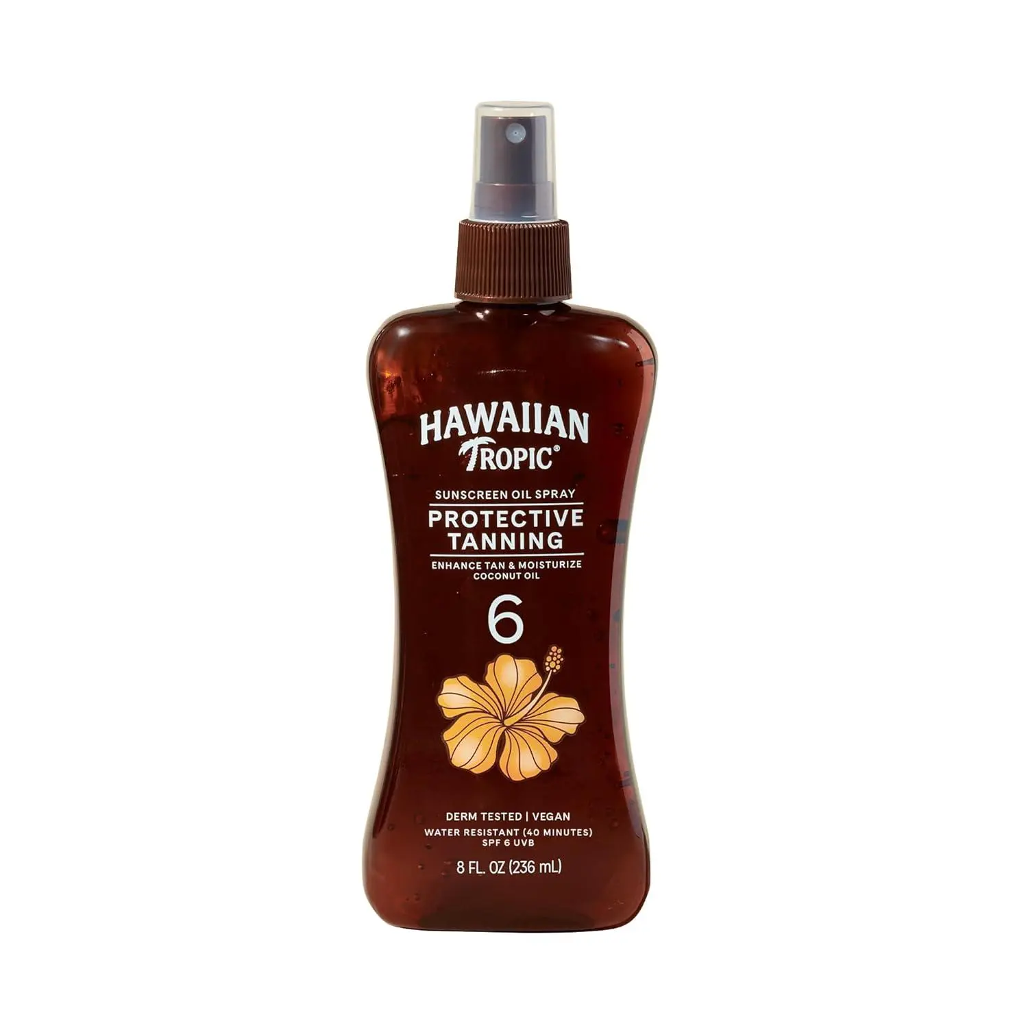 Hawaiian Tropic Sunscreen Protective Tanning Dry Oil Broad Spectrum Sun Care Sunscreen Spray - SPF 15, 8 Ounce, Sun