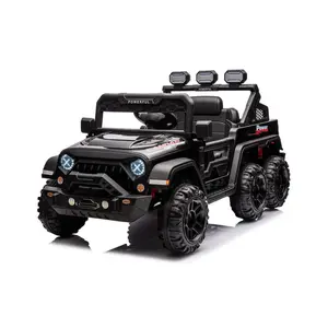 GAOMON Black 24V Power Wheels for Kids with Remote Control, Ride on Car with 6 Wheels, 4WD Switchable Electric Car for Kids, Kids Electric Vehicles Battery Powered Toy Car, Bluetooth, 3 Speeds
