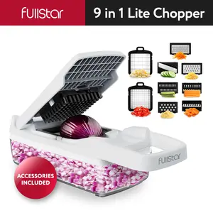 Fullstar Vegetable Chopper & Slicer | Stainless Steel Blade, Onion Dicer, Food Prep Kitchen Gadgets | Perfect for Quick Meal Prep | Perfect Gift!