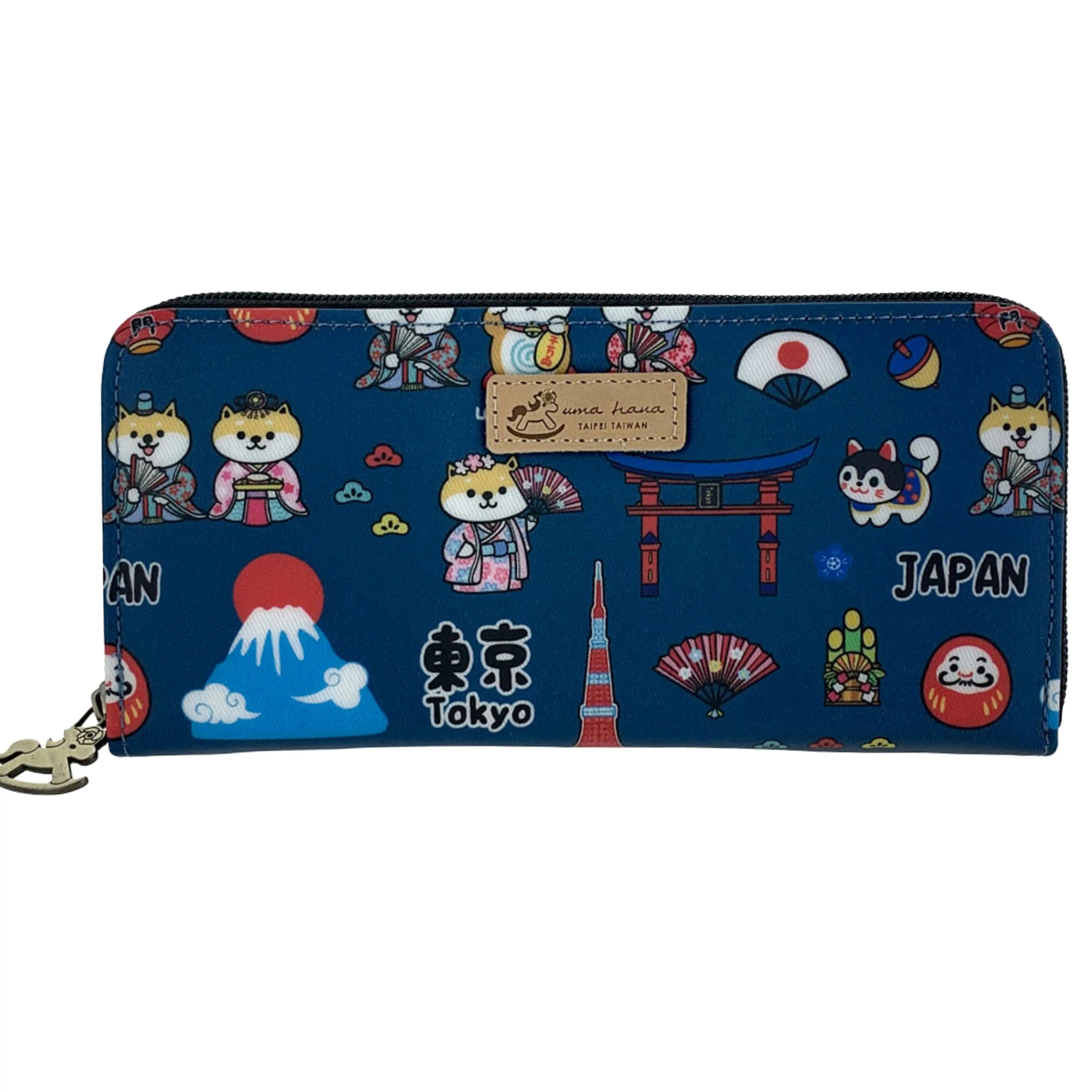Blue Shiba Japan Long Wallet