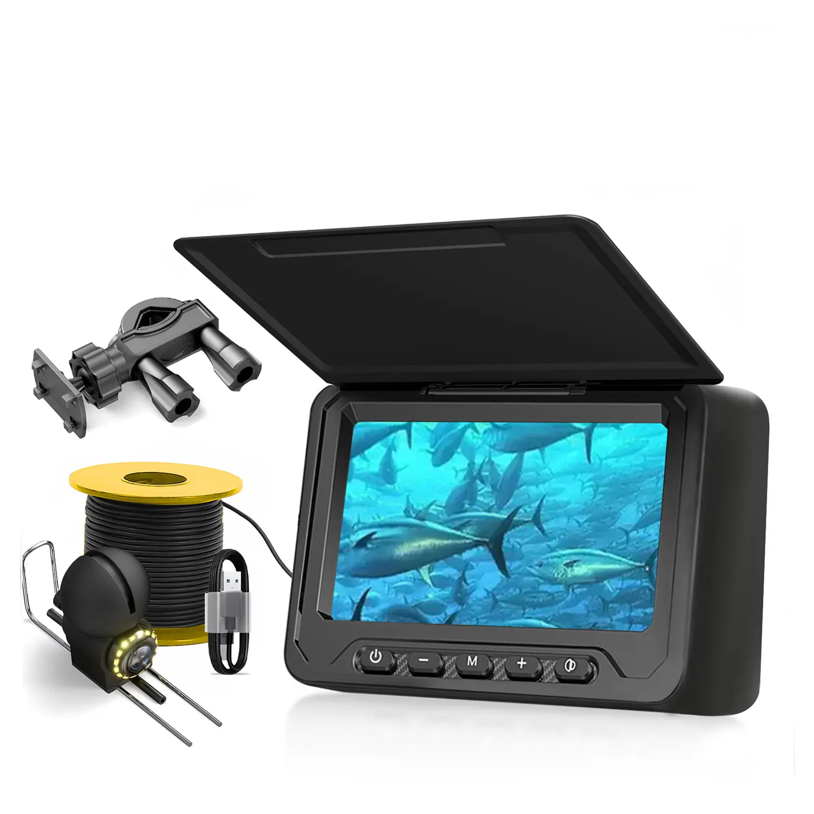 Christmas Gifts Underwater Fishing Camera, Fish Finder with 4.3 Inch Screen and Waterproof Camera, Fall Gifts, Underwater Fish Finder, Fishing Equipment, Fishing Stuff, for Fish Tank,summervibes