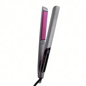 Dual Voltage Rotating Curling Iron straight baby bliss dupe 360° All-Round Airflow Titanium Metal Styling Straightener & Curling Iron with Cooling Vents Adjustable Temperature 280°F-430°F Perfect Christmas Gift Smooth Sleek Results Air Conditioning Iron C