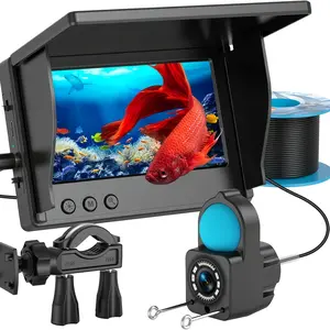 Underwater Fishing Camera 5 Inch, 1000TVL IPS Monitor Fish Finder, Wide Angle IP68 Waterproof, Infrared Night Vision with 65ft Cable for Ice, River and Boat-S26