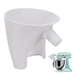 Flour Funnel Attachment for KitchenAid 5-Qt Tilt-Head Stand Mixer, Pouring Shield for Guided Adding of Flour & Liquids, Compatible with Artisan KSM150