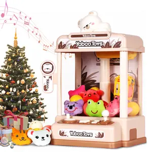 Cute Bear Claw Machine For Kids, Mini Claw Machine, ClawGame Machine For Party Birthday With Lights Music, VendingMachine, Candy Machine, Christmas Gift For Boys And GirlsParty Birthday Gifts, Penny Drop Game