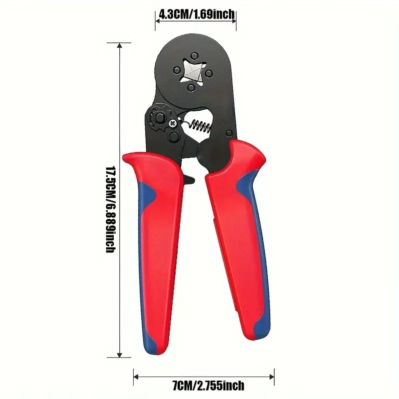 Multifunctional Labor-Saving Wire Crimping Pliers Set, Heavy Duty Dual-Purpose Crimp & Cut Hand Tools with Storage Box, Durable Cold Terminal Crimper for Household & Industrial Wiring Projects