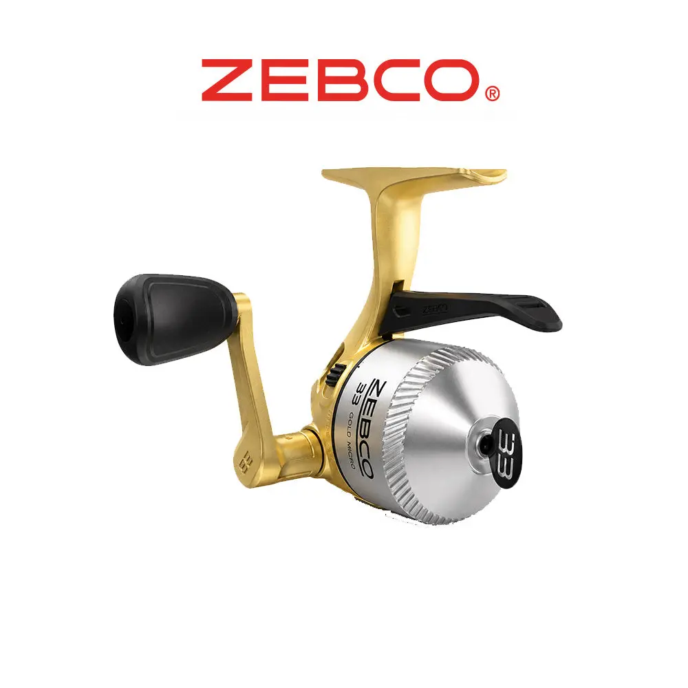 Zebco 33 Micro Gold TriggerSpin Spincast Fishing Reel