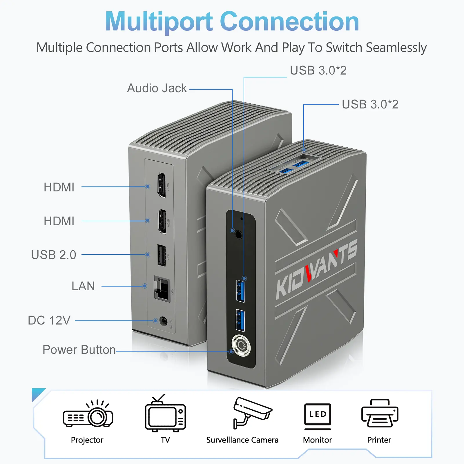 KG1 Mini PC Intel N4000(up to 2.6GHz),8GB LPDDR4 128GB eMMC,Support M.2 SSD Expansion (512GB/2TB),WIN-11P,Support 4K Dual Display, 2.4G/5G WiFi,BT 5.0,USB 3.0,Mini Desktop Computer for Home/Office