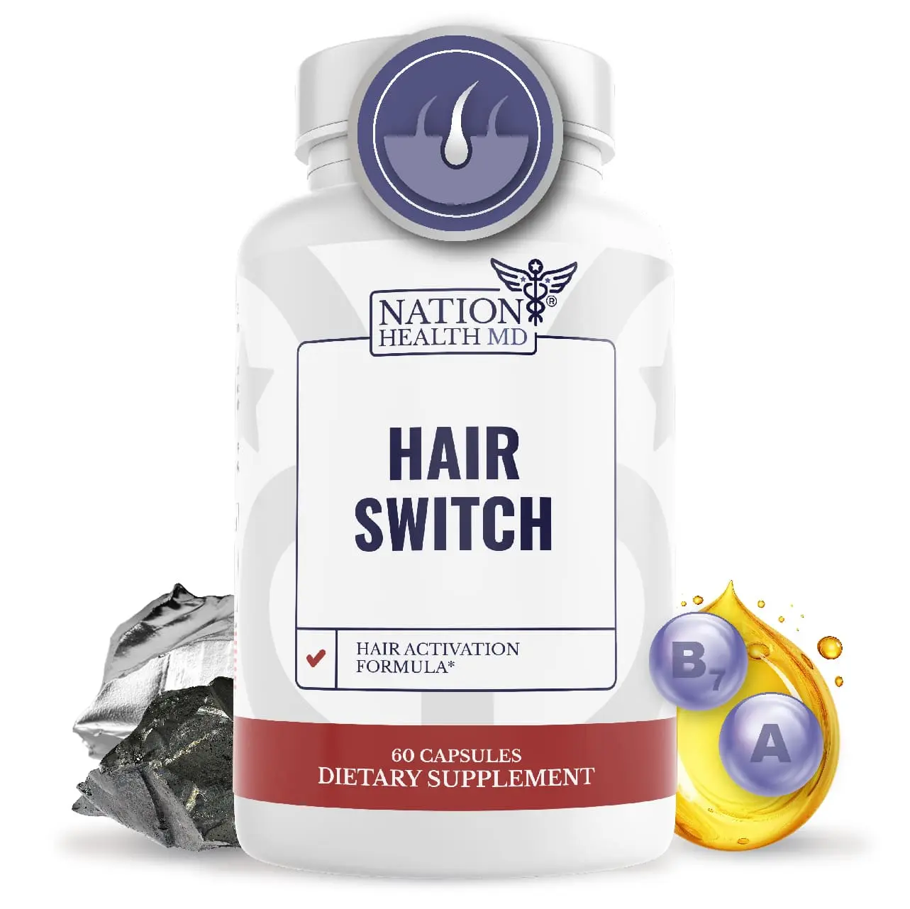 Nation Health MD Hair Switch, a Leading Thinning Supplement, Supports Fuller Looking and Helps Nourish From Within