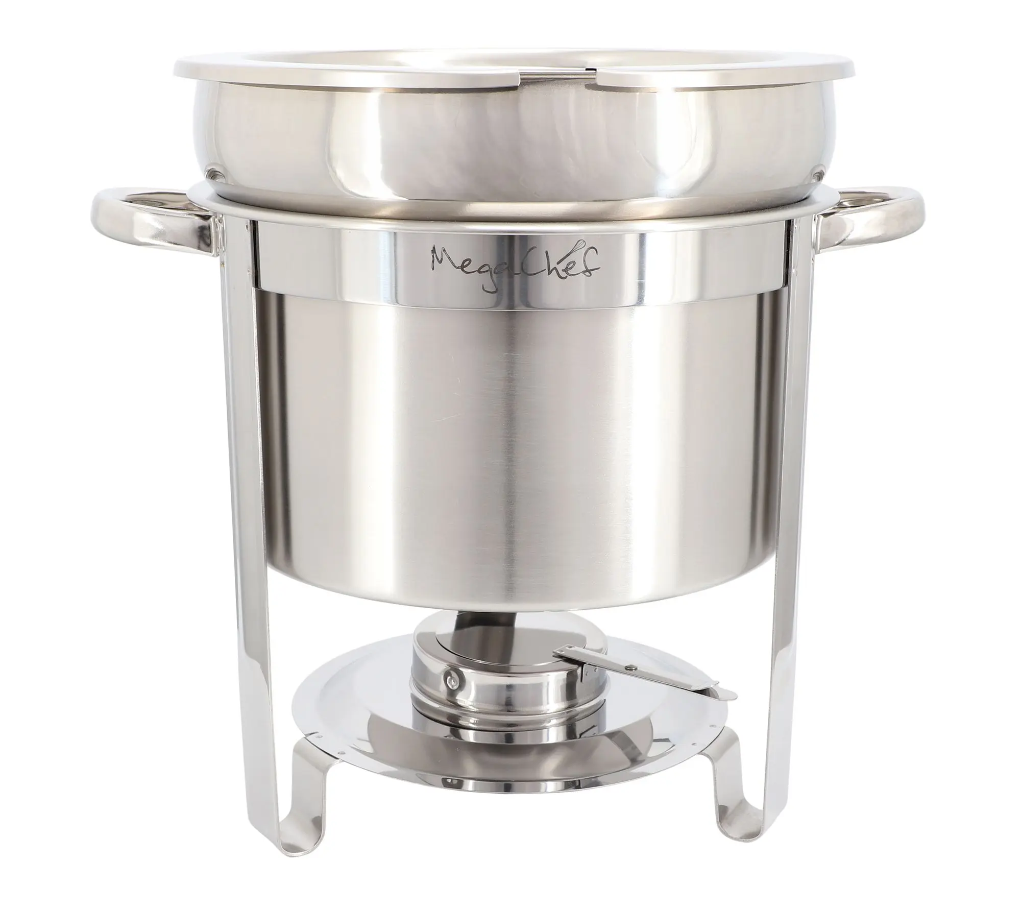 MegaChef 11.6 Qt Round Stainless Steel Pro Soup Chafing Dish