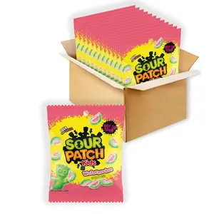 SOUR PATCH KIDS Watermelon Soft & Chewy Candy, Bulk Candy, 12-3.6 oz Bags Snack Bonbon