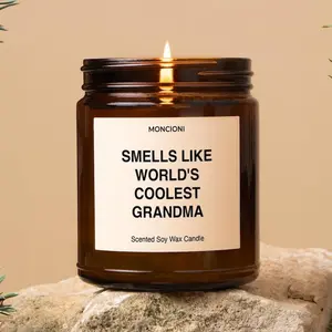 Smells Like World's Coolest Grandma Scented Soy Candle, Funny Grandma Gift, Best Grandmother Candle, Eco-Friendly Candle, Mothers Day Gift
