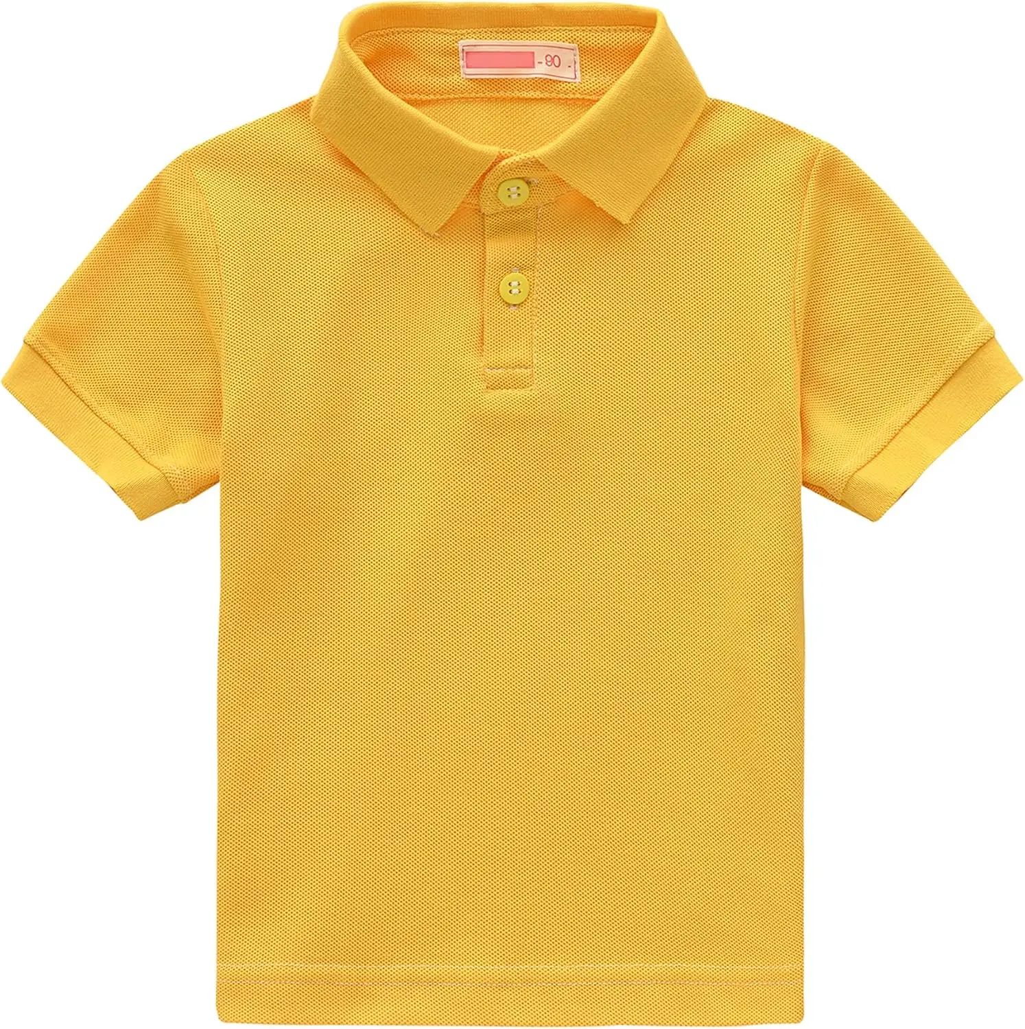 AIWUE Toddler Boys' Regular Fit Half-Sleeves Collared Polo Shirt - Button Placket Pullover, Schoolwear Tops for 2-8 Years, Suitable for Girls & Summer Golf Use