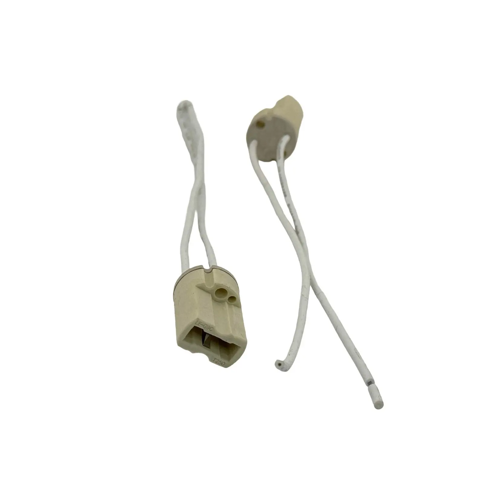 Rebaydo 2pcs G9 Female Ceramic Socket with Wires