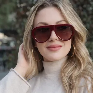 DIMA Eyewaer - Aggie Sunglasses , Sunglasses with Trendy Casual Ombre Oval Frame , Women's Sunglasses,Tinted Lens ,HD Technology Lens, UV400 Protected Lens, Durable Polyacetate Material , Cyber Monday, Black Friday , His and Hers Gifts , Christmas gifts