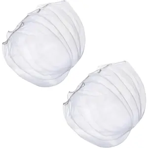 10Pcs 1 Gallon White Fine Mesh Disposable Paint Strainer Bags with Elastic Drawstring Top Opening for Paint Gardening Paint Application Tools