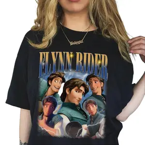 Flynn Rider Tangled Shirt Vintage Flynn Rapunzel Princess Shirt, Fashion Cotton, Full Colors, Full Sizes, For Men, For Women