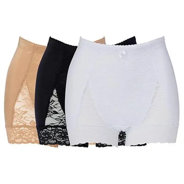 Rhonda Shear 3-pack Classic Pin-Up Panty with Lace Detail