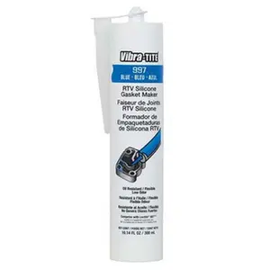 Vibra-Tite Blue RTV Silicone Gasket Maker (99730), 300 mL Cartridge, Flexible Seal, -65 to 500°F Temperature Range, 24 hr Full Cure Time