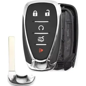 Remote Key Fob Keyless Shell for 2016-2021 Chevrolet Cruze Traverse Volt Camaro Bolt Equinox Sonic Trax Malibu Replacement Fob Key case no Programming eded no Electronics Inside (5button)